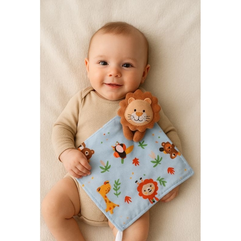 Naninha Cheirinho Bebe Premium Com Prendedor de Chupeta Menino Menina Unissex