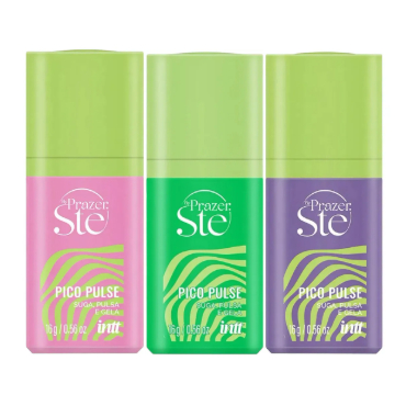 Pico Pulse Intt Picolé Uva Verde Melancia Gel Excitante Unissex 16g Suga Pulsa Vibra e Gela by Ste
