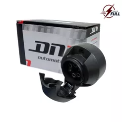 Tomada Elétrica Carretinha Caminhão Reboque Conector Fêmea 6 Polos Bivolt 12v/24v Nylon DNI 8730