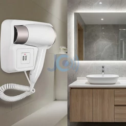 Secador de Cabelo Hotel Profissional Fixado Na Parede Banheiro de Hotel 1200W 110V/220V PRONTA ENTREGA