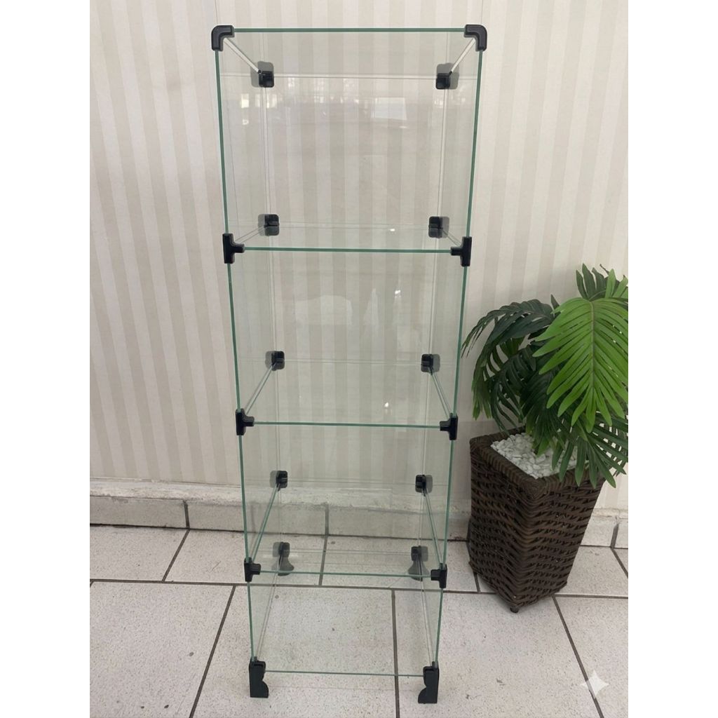 Balcão De Vidro Modular 4 Nichos 30x30 Torre de Vidro