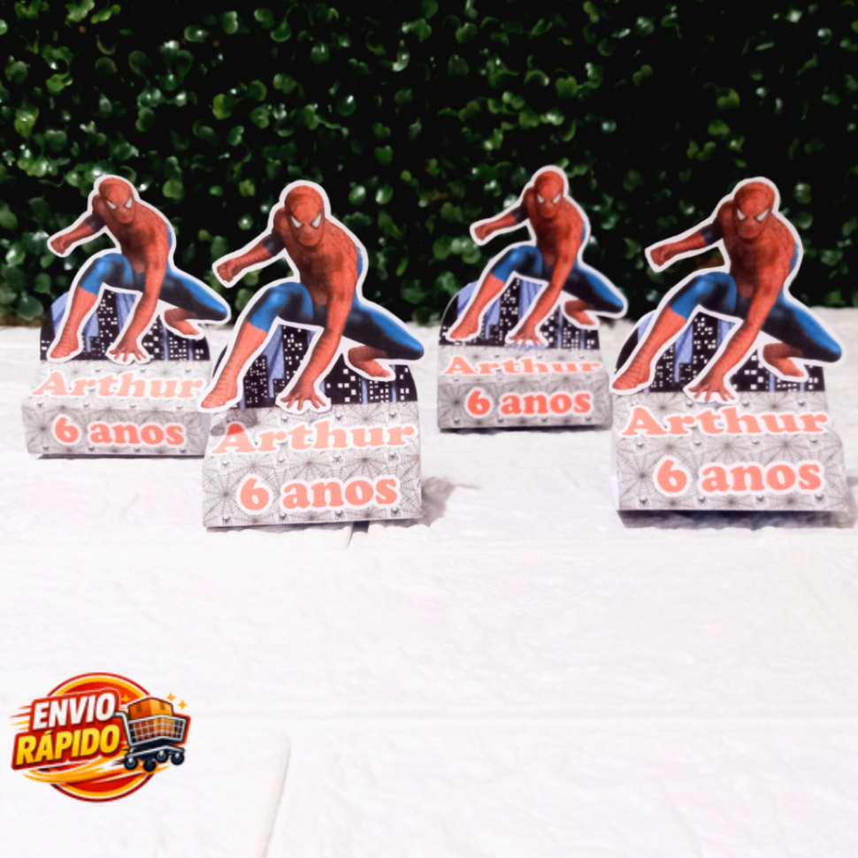 Porta Bis Duplo Homem  Aranha Personalizado| Lembrancinha| Festa Infantil/aniversário/mesversário