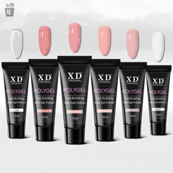 Polygel XD LED UV Profissional 15g F1 Alongamento Unhas de Gel Poly Gel