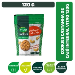 Cookies Castanha-de-Cajú Integral Vitao 120 g