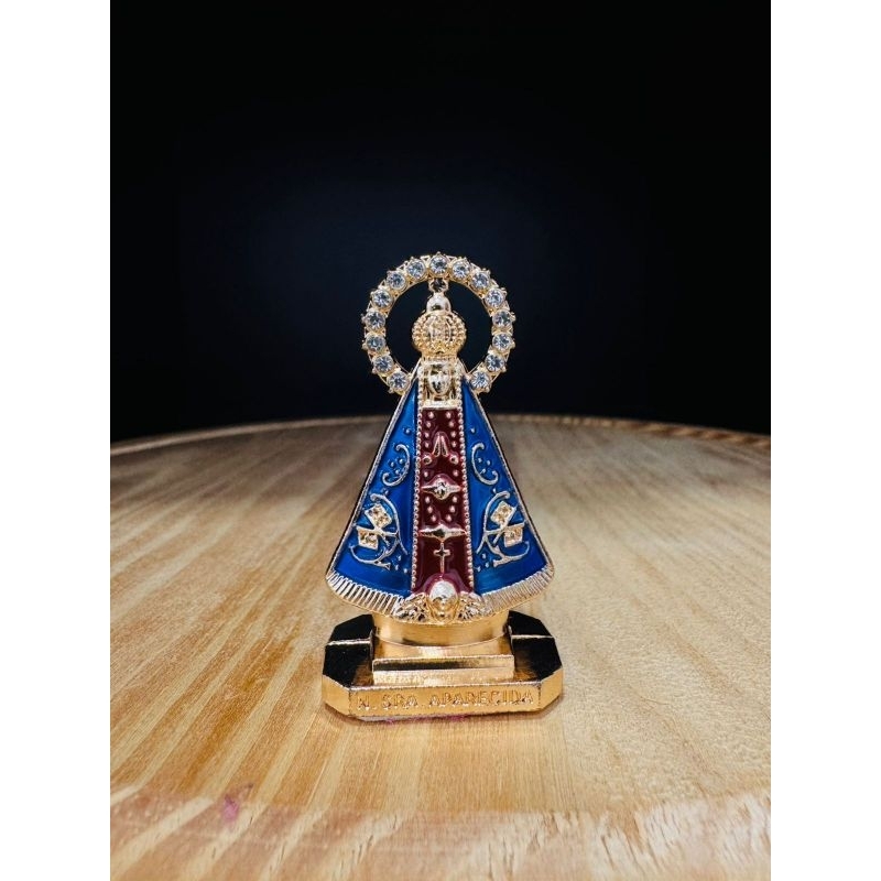 Imagem de Nossa Senhora Aparecida para Painel de carro 5cm de metal