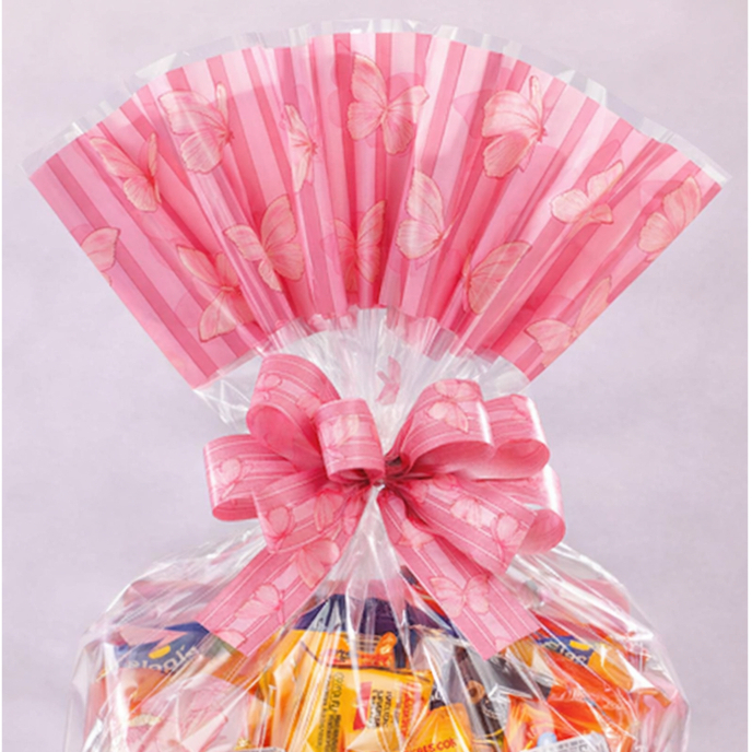 SACO 45X59 CM TRANSPARENTE DECORADO PARA EMBALAR /PRESENTE / MAE / Namorados / Com 10 ou 25 UNI