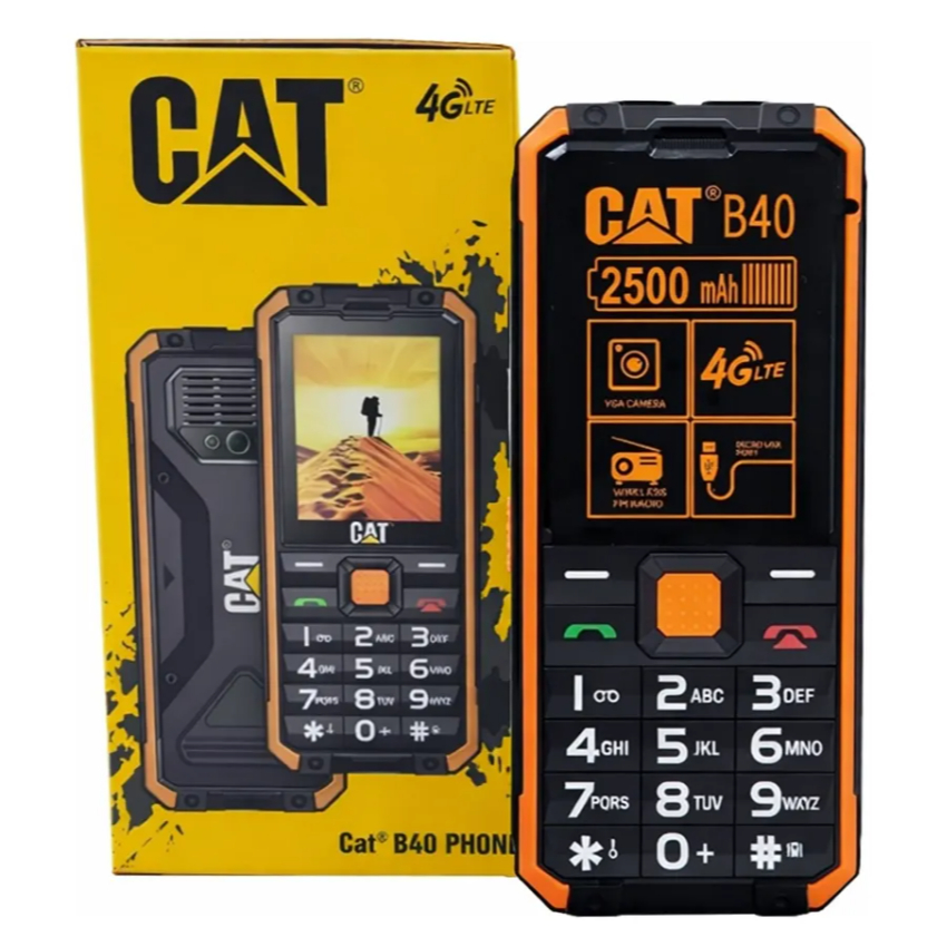 Celular CAT B30 4g Tela 2.4 Lcd Preto Resistente Preto