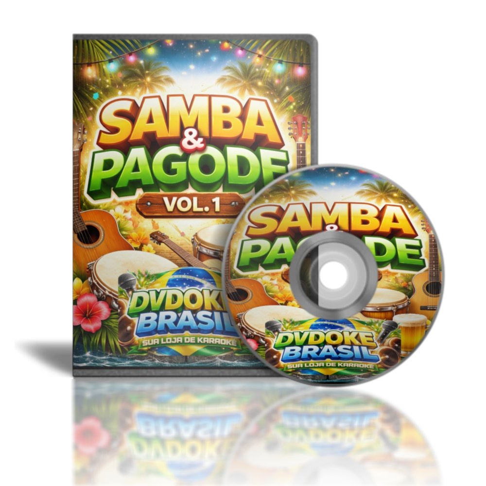 dvd karaoke - Samba e Pagode Vol.1 -14 MUSICAS REF 214