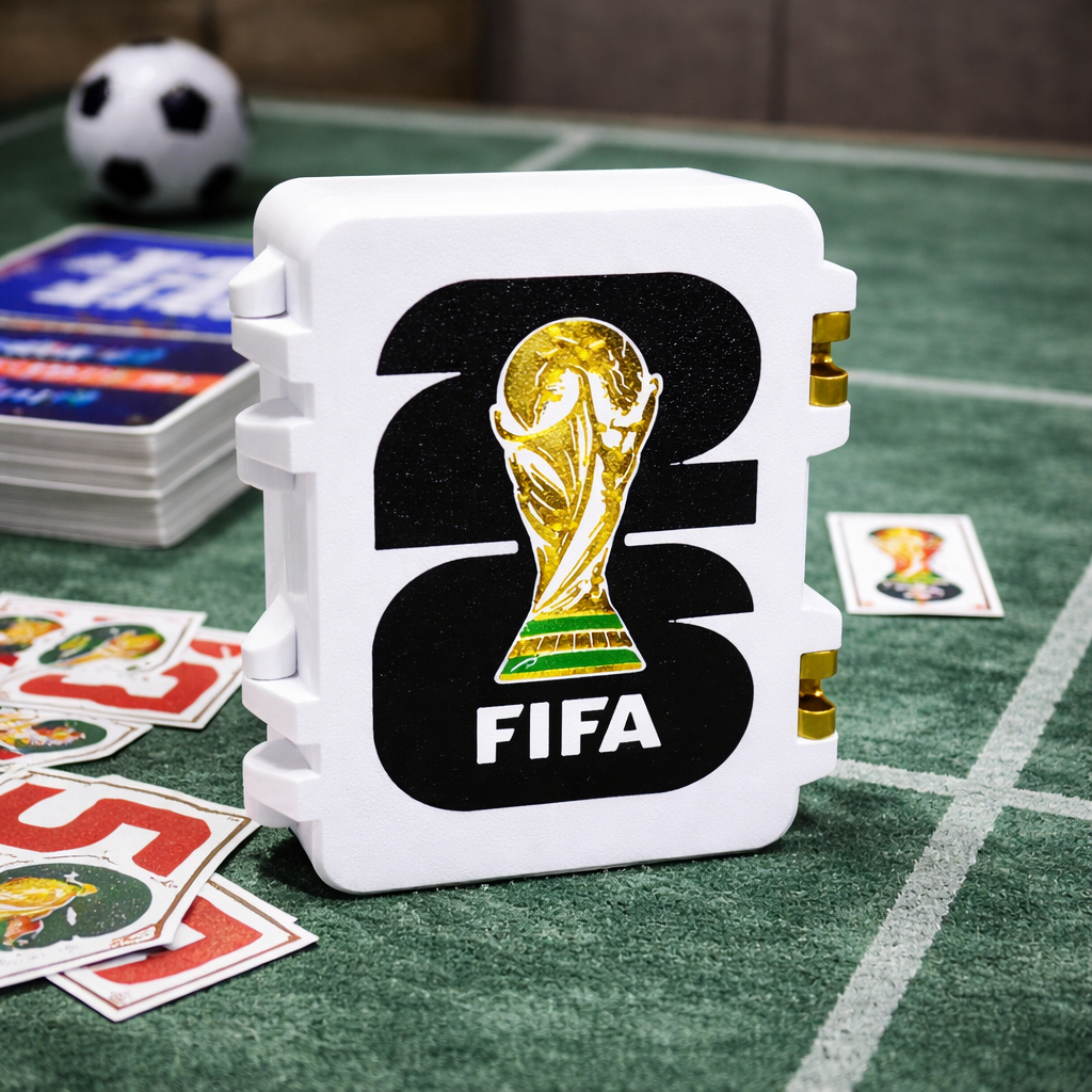 Porta Figurinhas Album Copa do Mundo 2026 Guardar Figurinhas Futebol Organizador Album Caixa