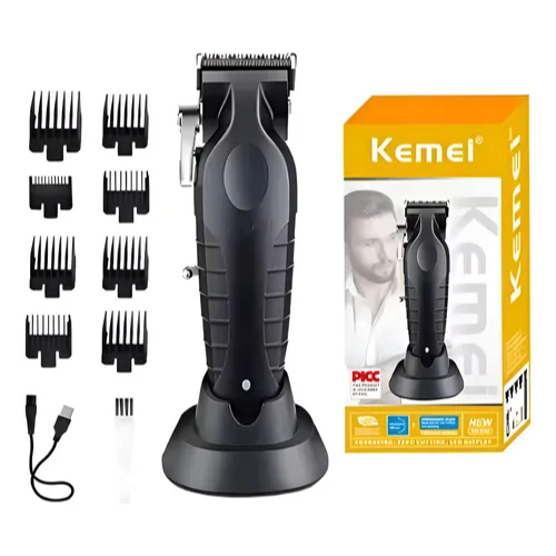 Kemei 2296 Aparador De Cabelo Profissional Sem Fio Potente Máquina De Corte Recarregável 7500RPM