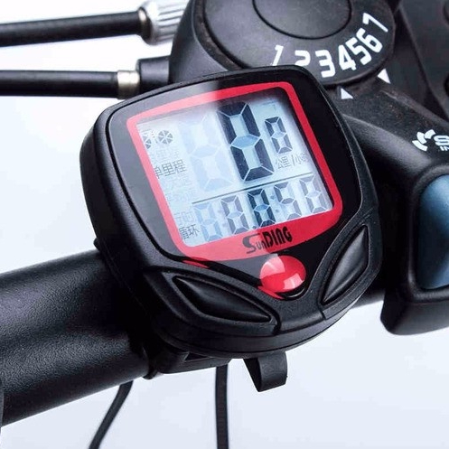 Velocímetro à Prova D'água Digital com Ciclo computador Medidor de Velocidade Bicicleta Triciclo