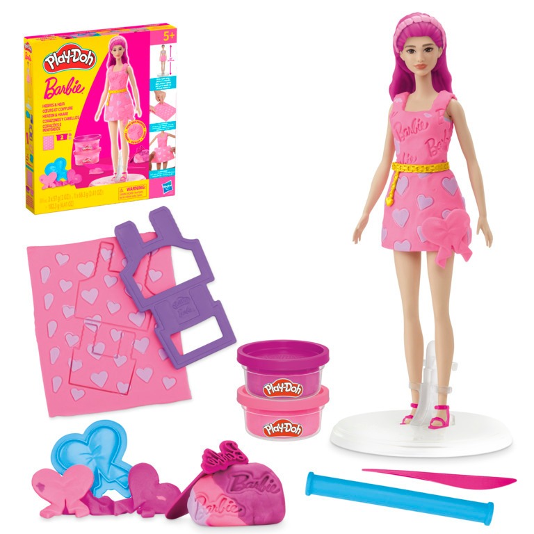 Massinha Play Doh com Boneca Corações e Penteados - Hasbro G1357