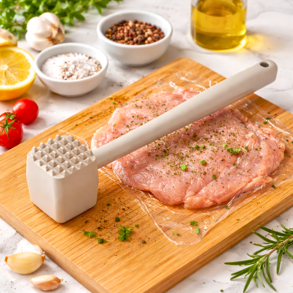 Amaciador Martelo de Carnes Weck Alumínio Utensílio Cozinha Resistente