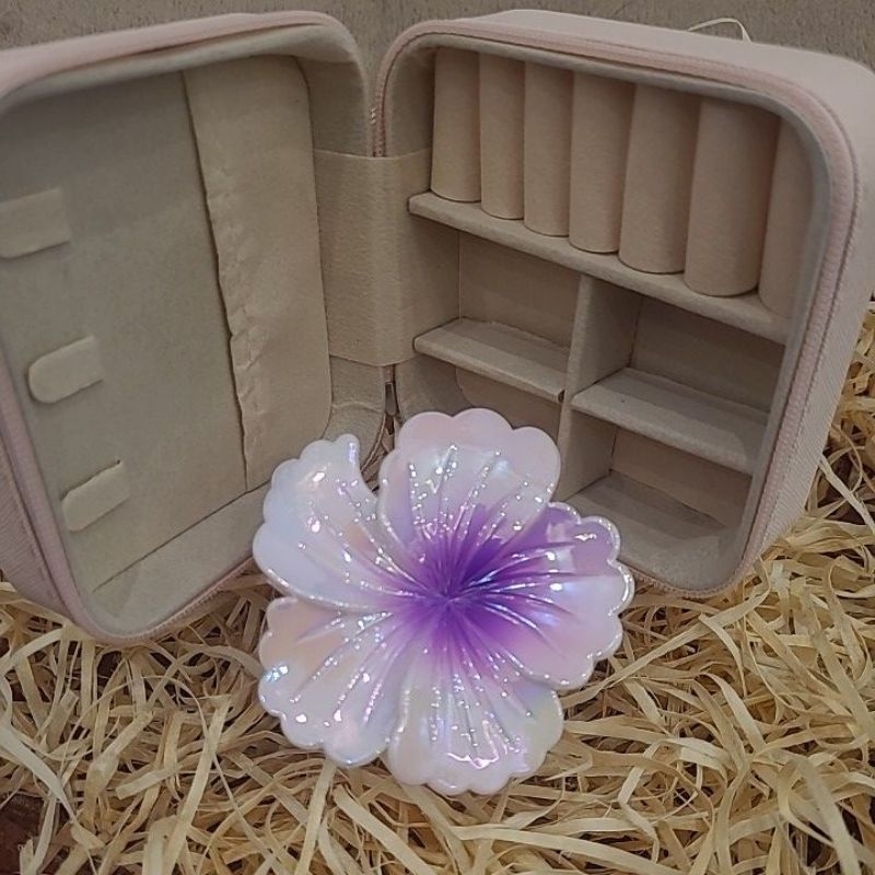 Lembrancinhas dia das mães 01 mini porta joia 01presilha de flor
