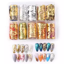kit c/ 10/20/30 rolos foil de malha de alumínio 3D [ para decoração de unhas ] ~ C&S BAZAR ~