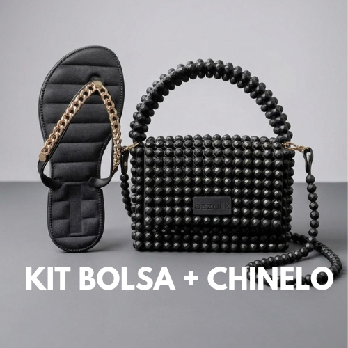 Kit Bolsa Bag + Chinelo Feminino Injetado Promoção