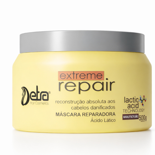 Máscara Reparadora Extreme Repair - 500g - Detra Hair Cosmetics