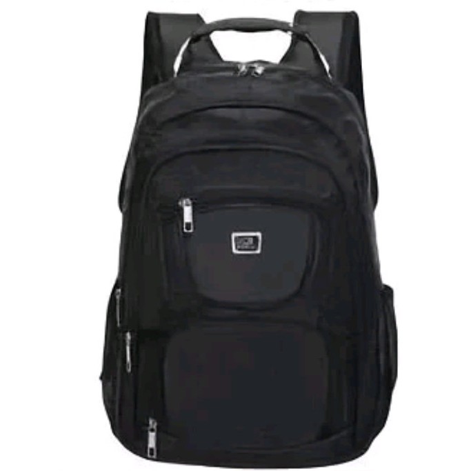 Mochila Masculina Feminina Notebook Polegadas Resistente Reforçada Semi Impermeável Executiva Cabo de Aço Preta Grande E
