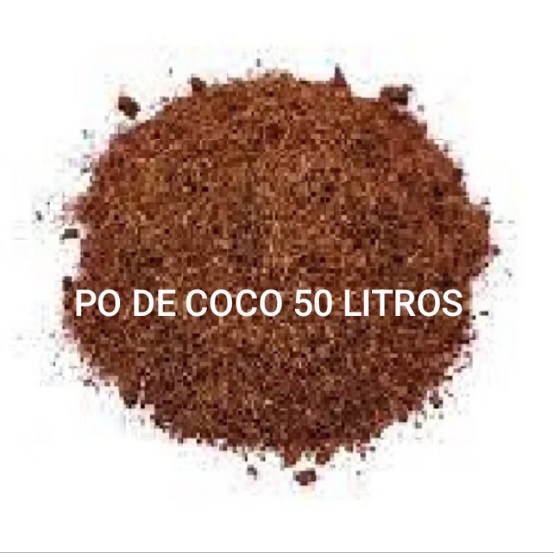 50 Litros  Pó de Coco - Substrato Orgânico Rosa Deserto Suculenta Cacto Orquídeas.