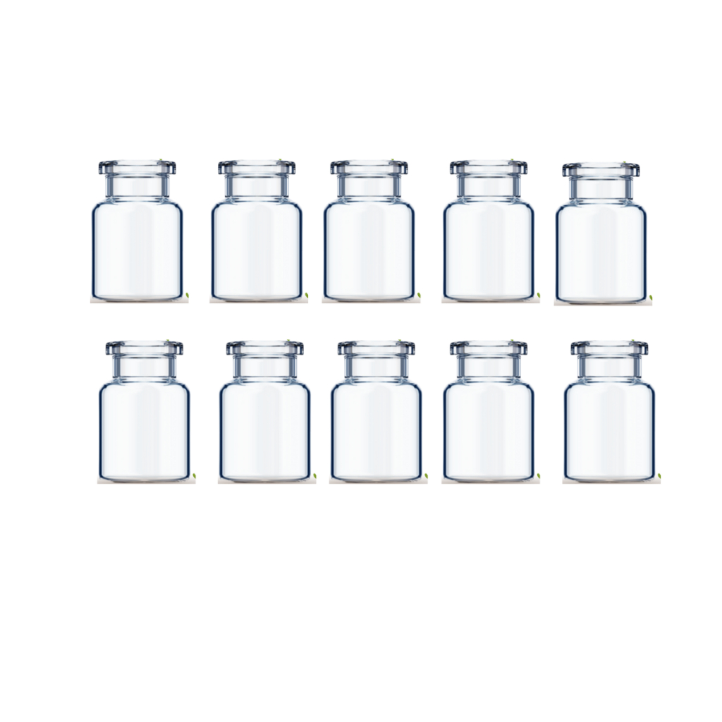 Frasco (vidro) Penicilina 2ml -13mm Selo Flip off e Borracha