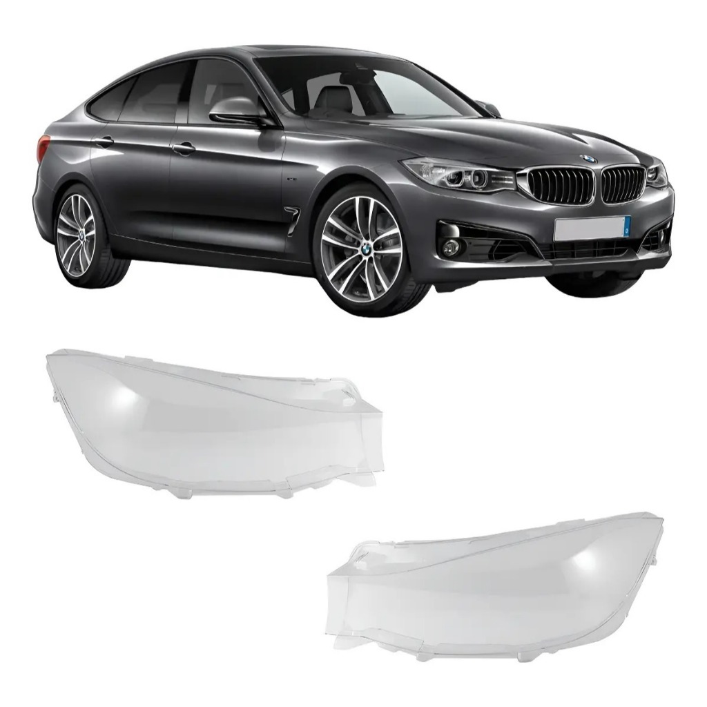 Lente Farol Dianteiro BMW 320i GT Sport 2016 2017 Par 63117419630 63117419629