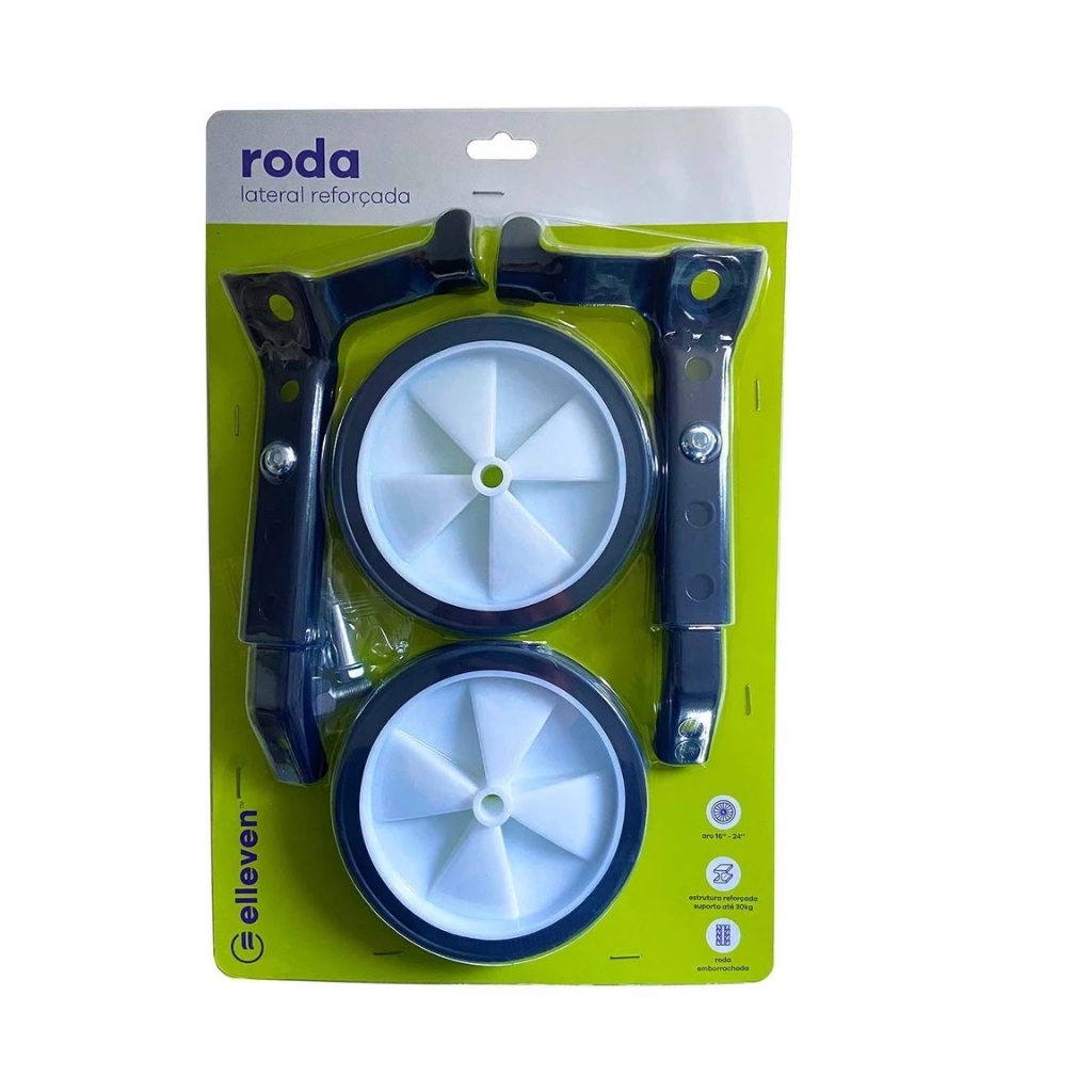 Roda Lateral Elleven Bike Aro 16 - 24 Reforçada Emborrachada Rodinha Bike Infantil