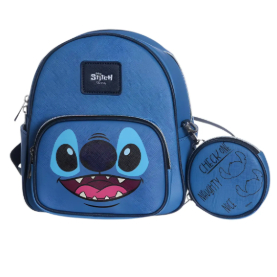 Mini Mochila Stitch Com Bolsinha Moeda Disney Zona Criativa Mini Mochila Stitch Com Bolsinha Moeda Disney Zona Criativa