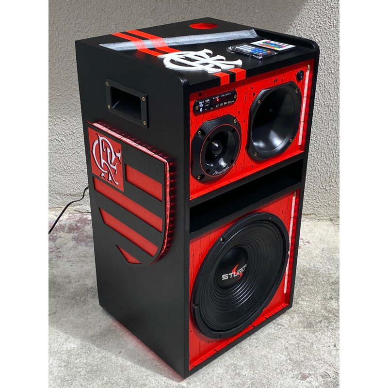 Caixa Bob Residencial Personalizada 12 Polegadas Ativa Bluetooth - Pronta Entrega