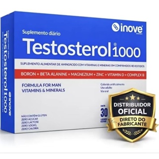 Suplemento Testosterol 1000 Inove Nutrition Magnésio Vitaminas e Minerais em Oferta na Shopee