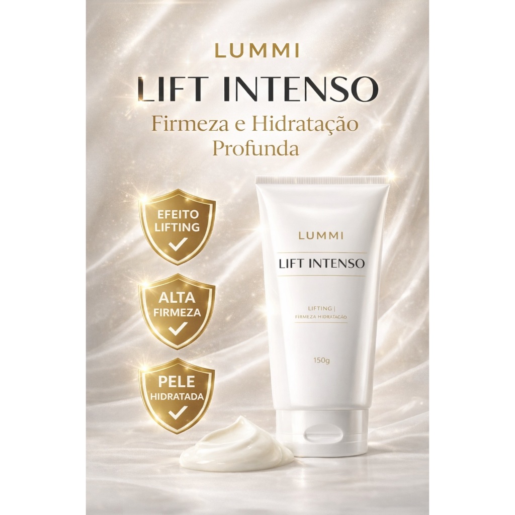 LUMMI Lift Intenso Polpa Hidratante Firmadora 150g Efeito Lift  Bumbum na Nuca Firmeza Pele Delicada Hidratante Corporal
