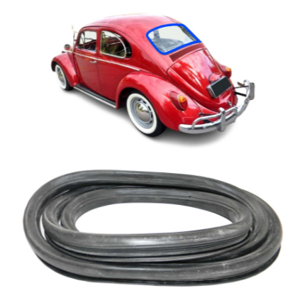 BORRACHA VIDRO TRASEIRO / VIGIA VW FUSCA 1967 ATÉ 1996 (SEM FRISO)