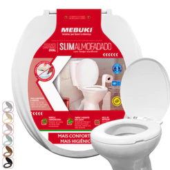 Assento Sanitário Almofadado Oval Sabará Pra Vaso Icasa 1.6gpf 6.0lpf