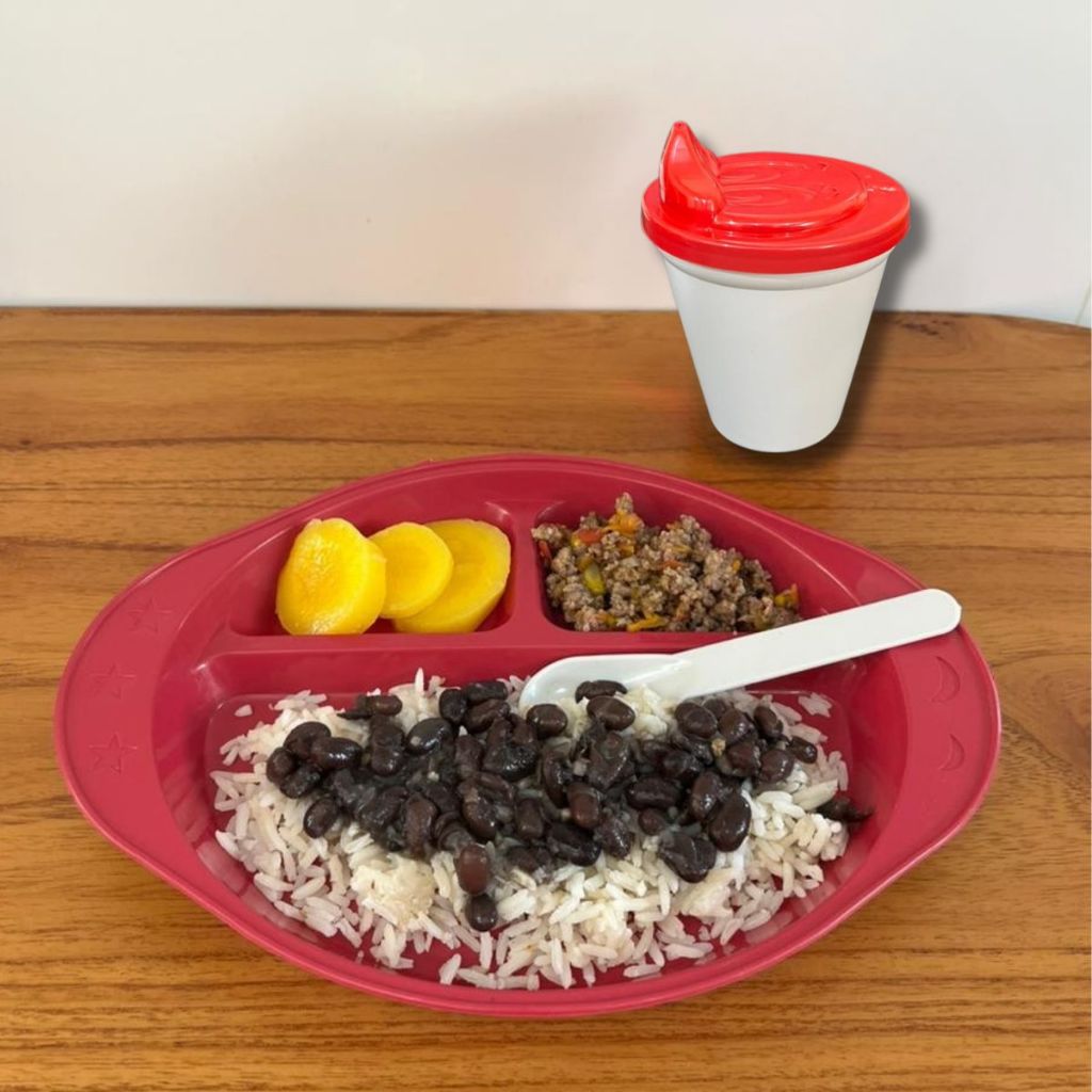 Kit Completo Introdução Alimentar BLW - BPA FREE - Bebê Criança - Prato Copo Pode ir ao Microondas