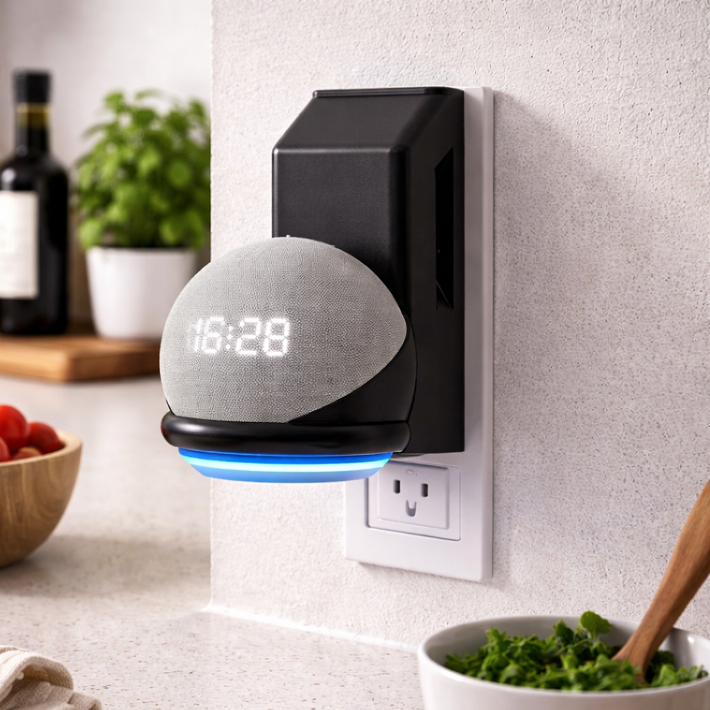 Suporte De Tomada Parede Stand Amazon Alexa Echo Dot 5