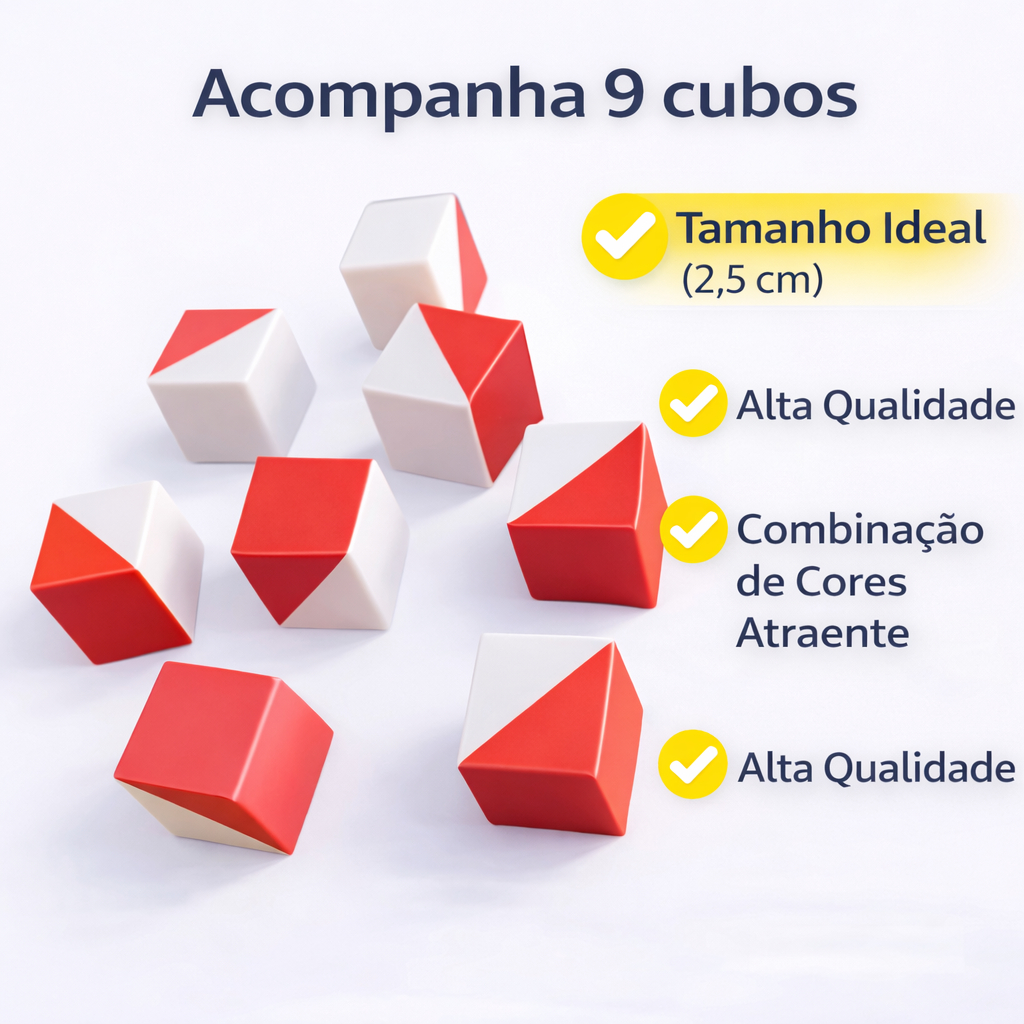 Teste Cubo Kohs Raciocínio Lógico Teste de QI Neuropsicológico