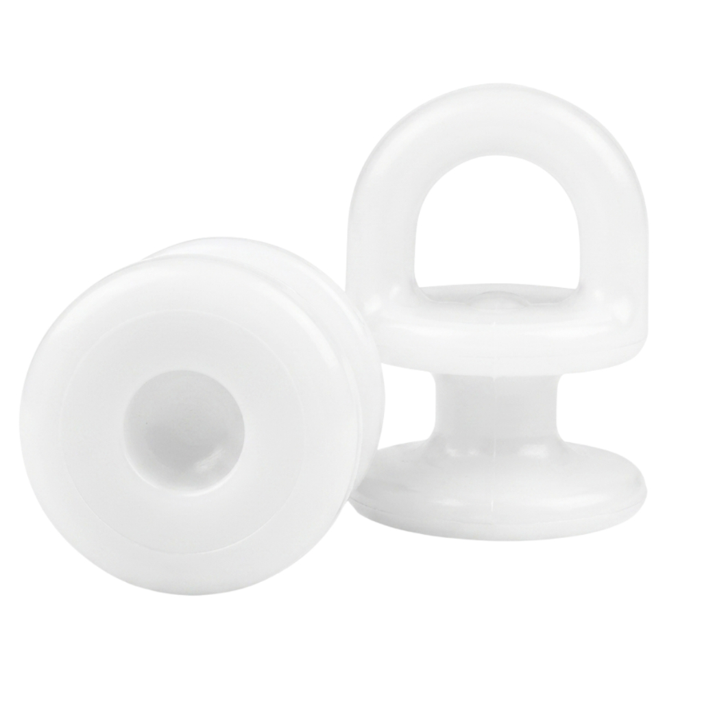 Kits Deslizantes Gancho Rodizio Max Padrão Para Trilho De Cortina Suísso Max Não Trava Silencioso Branco 50 100 150