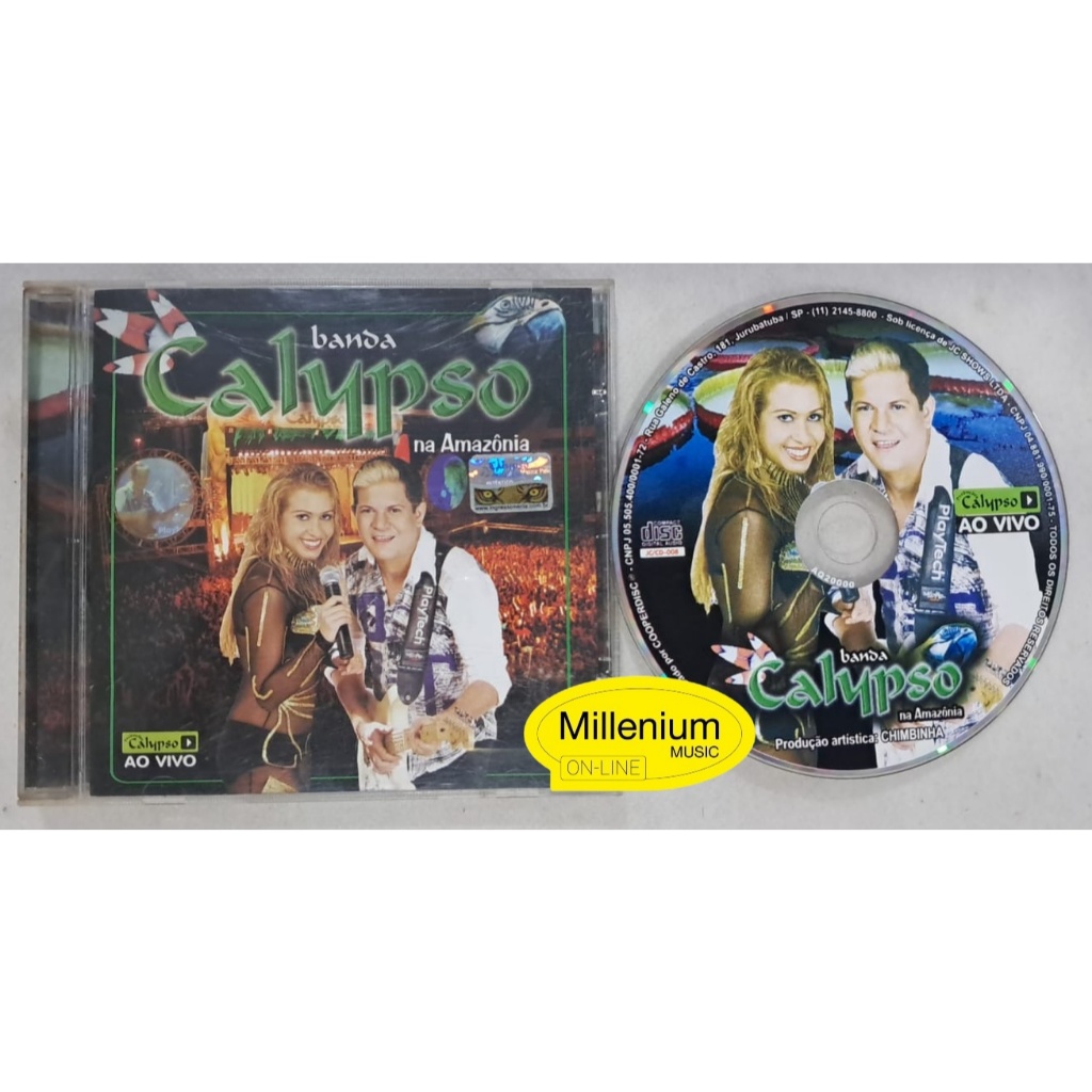 CD Banda Calypso  Na Amazônia 2005 Original Gravadora Colecionador Ótimo Estado