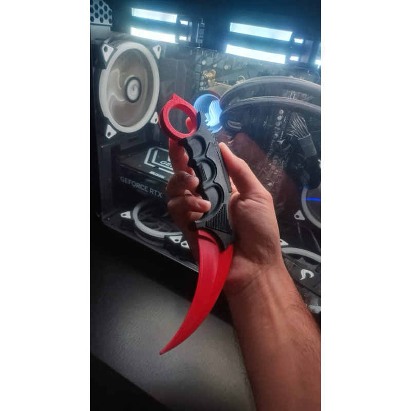 Faca Karambit - Réplica. Faca CS 2, CS Go. Faca de plástico.