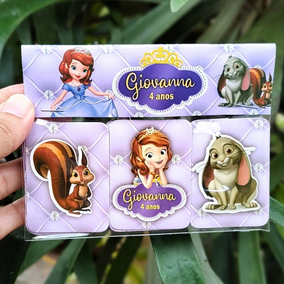 Jogo da Memória Princesinha Sofia Menina Personalizado Lembrancinhas Aniversário Festa Infantil