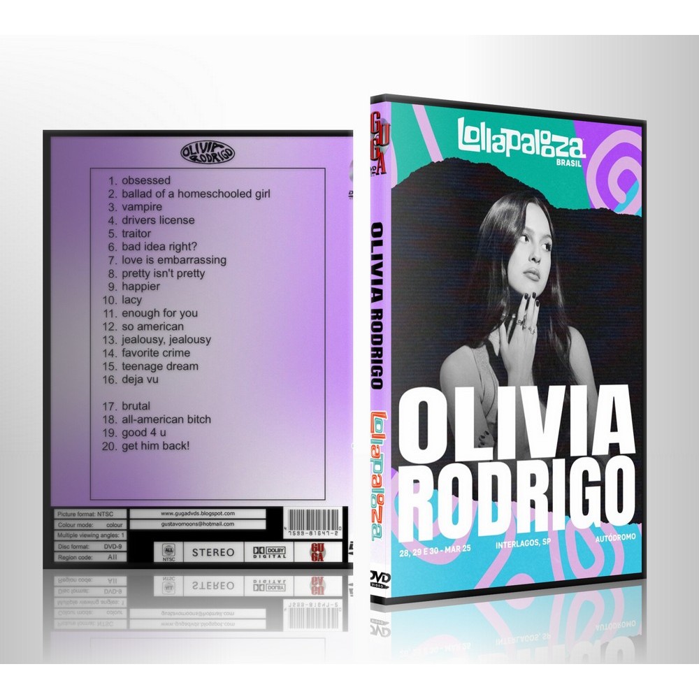 DVD Olivia Rodrigo - Lollapalooza Sao Paulo Brazil (2025)