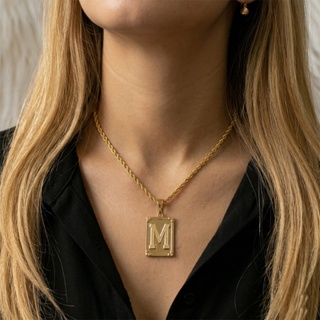 Colar Cordão Baiano 60CM Ajustável Pingente Letra Inicial Do Nome Dourado Banhado Ouro 18K em Oferta na Shopee