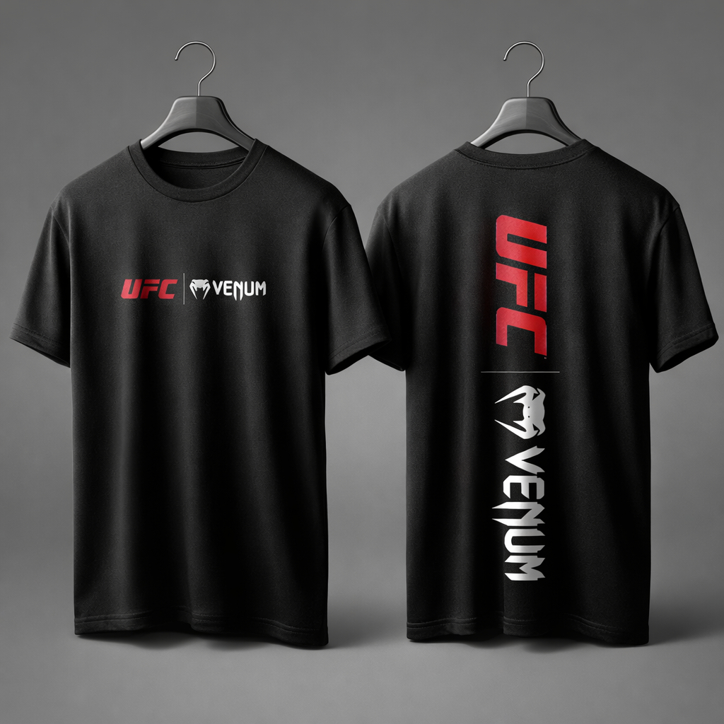 camiseta dryfit camisa estilo para treinar ufc venum red slim gym fitness masculino