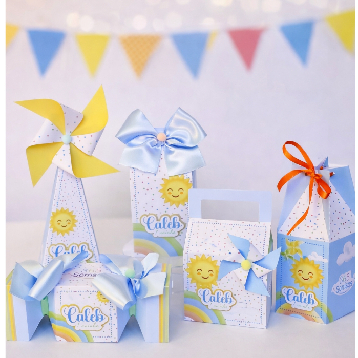 Kit Festa Personalizada 365 SORRISOS Lembrancinha Aniversário Festa Infantil PRONTAS