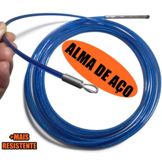 Passa Fio 10 Metros 15 Metros 20 Metros Alma de Aço Puxa Fio Eletricista Resistente