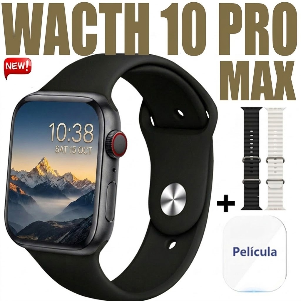 Relogio Inteligente Smartwatch watch 10 pro max Chamadas Esportivo Masculino Feminino Android