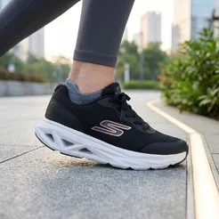Tênis Skechers Feminino Glide-Step Vortex Avalin Leve Caminhada Corrida Academia