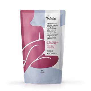 Combo Refil Creme Nutritivo Corporal Tododia Amora Vermelha e Jabuticaba 400ml (2 unidades) Natura