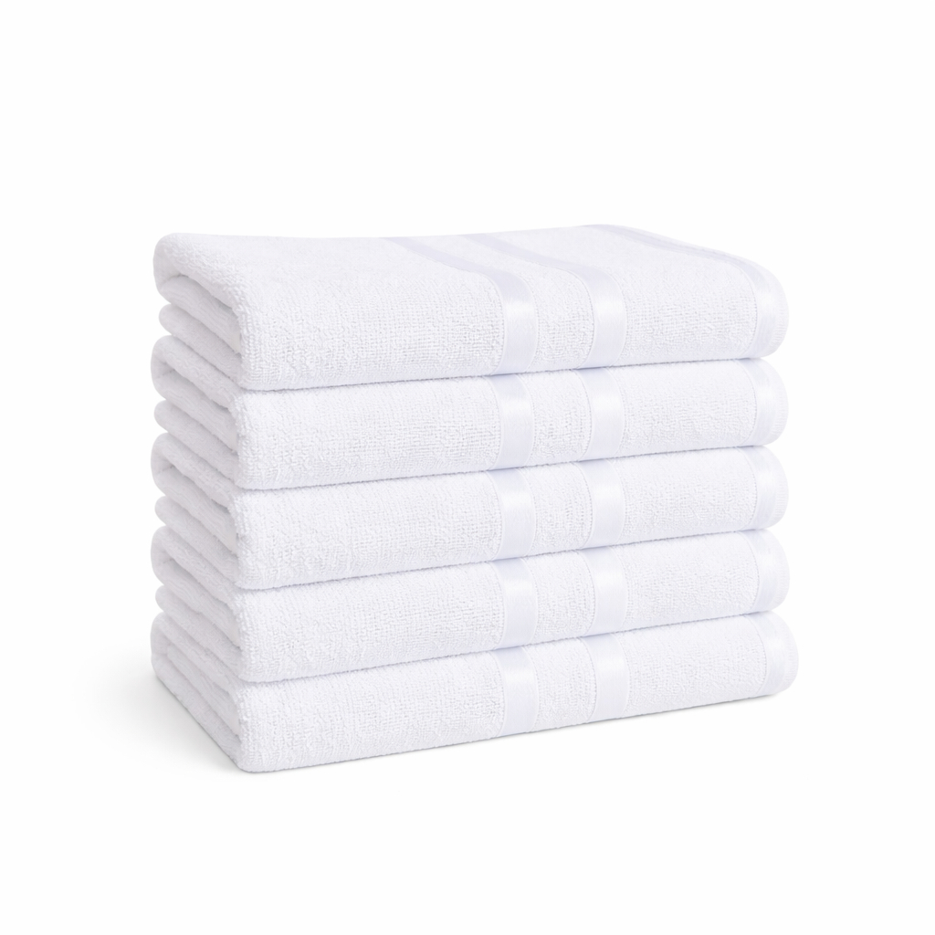 Kit 5 Toalhas De Banho Hotel, Pousada, Hostel 100% Algodão - Linha Lyra - Majo Home