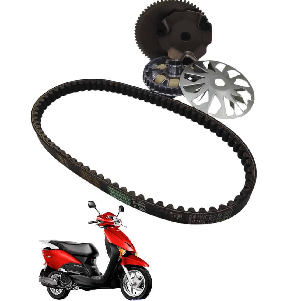 Kit Polia Primaria + Correia Transmissão Honda Lead 110 2015 á 2017