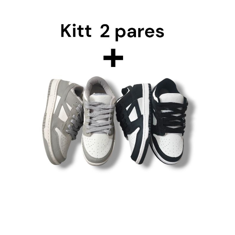 Tênis Masculino No kiit Promoção vai 2 pares Tênis de Ótima Qualidade para dia/dia